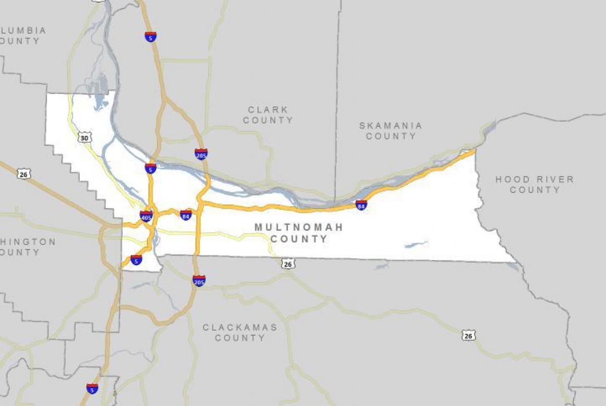 Малтнома у Орегону мапи