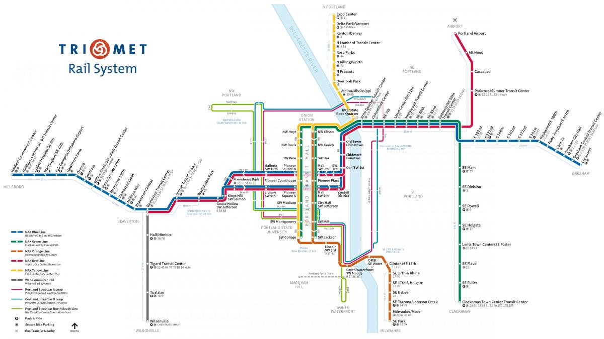 Портланд мапи метроа